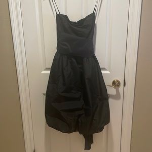 BCBG strapless black silk dress